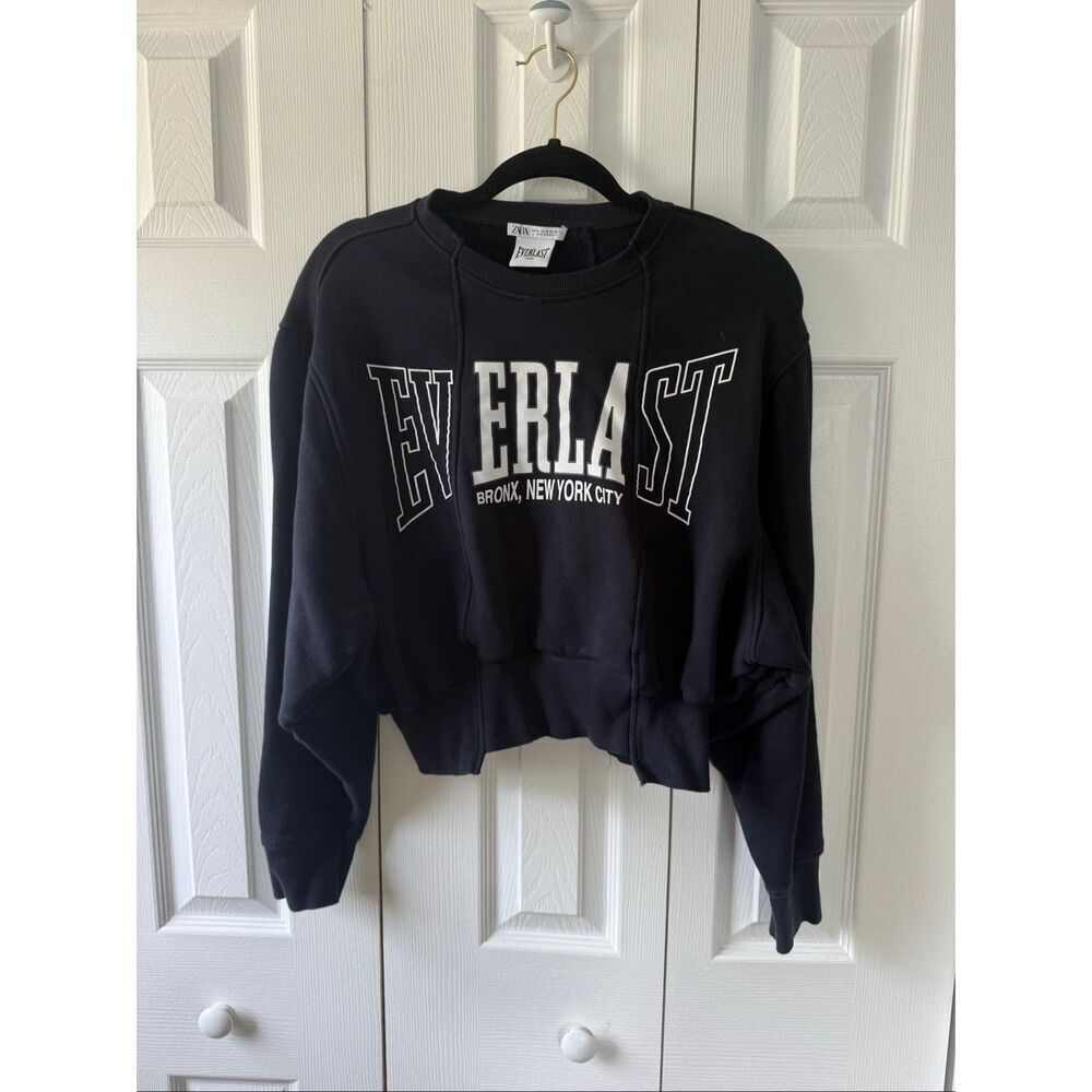 Zara Everlast Medium Cropped Sweatshirt